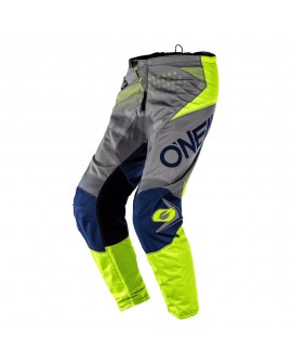 Oneal ELEMENT Kinder Pants FACTOR gray/blue/neon yellow