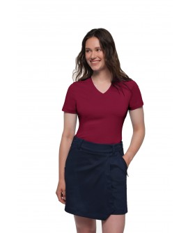 Damen V-Shirt Hakro Cotton-Tec