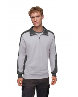 Zip Sweatshirt Hakro Contrast Mikralinar®