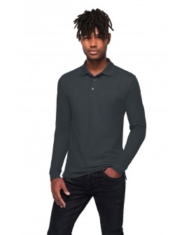 Pocket-Longsleeve Polo Hakro 817 Mikralinar® Eco