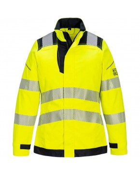 Multinorm Damen Arbeitsjacke Portwest FR715 Modaflame PW3 FR EN ISO 20471_2 (Stufe 1) warngelb/schwarz 