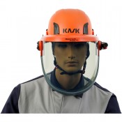Elektrikerschutzhelm Kask Zenith X orange mit Gesichtsschutzschirm