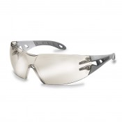 Schutzbrille Uvex pheos hellgrau/grau, Silberspiegel AF auf Innenseite