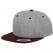 heather grey/maroon